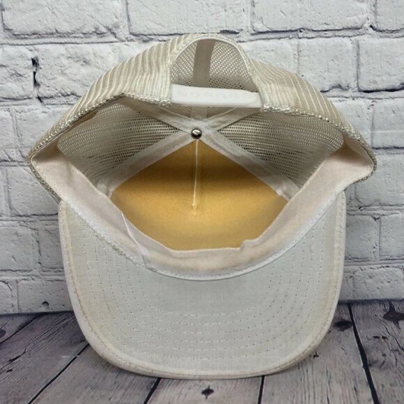 Vintage Trucker Hat Cap Snapback White Knut's Welding Ltd. Stettler Welder Mesh - Picture 5 of 8